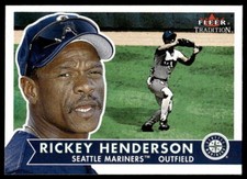 2001 Fleer Tradition #201  Rickey Henderson   Seattle Mariners
