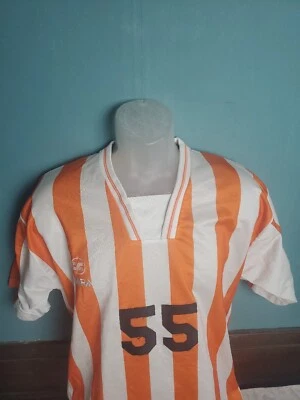 Винтажная футболка Xara Highbury Soccer оранжевая белая No55 мужская размер большой L сшитая - Изображение 1 из 4