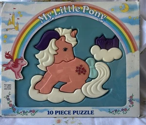My Little Pony Vintage 10 Piece Puzzle Hasbro 1984 Complete In Box Toy 80s - Picture 1 of 3