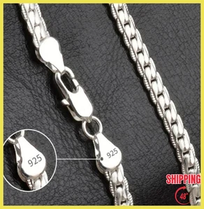 Mit dieser 925 Sterling Silber Kette für Herren können Sie elegant und attraktiv aussehen - Bild 1 von 7