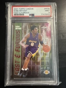 2001-02 Topps Chrome Fast & Furious KOBE BRYANT #FF06 - PSA Mint 9 - Lakers HOF - Bild 1 von 2