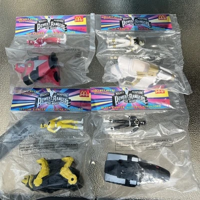 Lote De Colección de CUATRO HTF 1995 McDonald’s Mighty Morphin Power Rangers - Sellado Nuevo en Paquete Foto 1 de 4