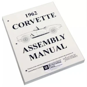 Factory Assembly Manual Rebuild Instruction Book 1962 Chevrolet Corvette - Picture 1 of 9