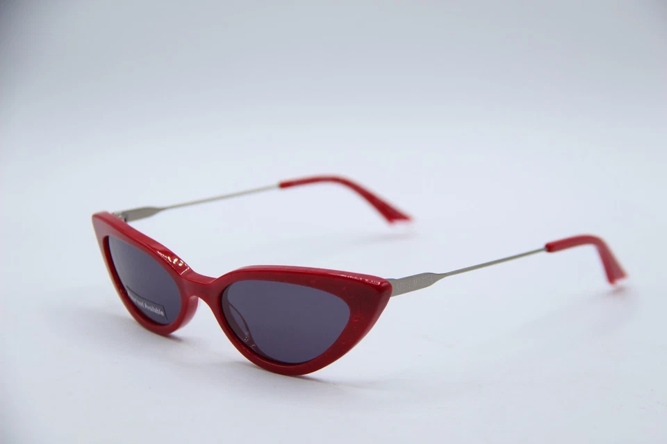 GAFAS DE SOL STEVE MADDEN CUTESYY ROJO MÁRMOL PLATA AUTÉNTICO DISEÑADOR 50-17 Foto 1 de 4