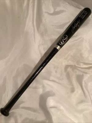 Бейсбольная бита Rawlings модель Big Stick Adirondack черная 212B 33 дюйма с автографом - Изображение 1 из 4