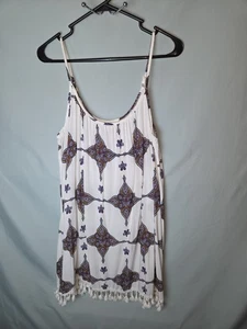 Me to We Urban Outfitters Gr. SM ärmellos bunt Quastenbesatz Boho Kleid  - Bild 1 von 10