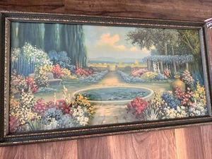 Vintage R. Atkinson Fox Print Under Glass w/Original Frame Nature's Beauty - Picture 1 of 6