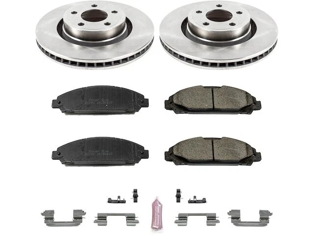 Kit de pastillas de freno delanteras y rotor para Ford Mustang 2015-2020 2016 2017 2018 HD687VX Foto 1 de 1