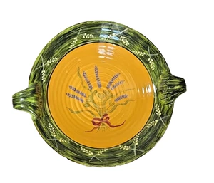 Hausenware by Mary Jane Mitchell 2001 Yellow Ceramic Serving Bowl - Picture 1 of 11