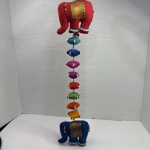 Handmade 38” Indian Elephant Garlands Beaded String Hanging Ganesha Boho - Picture 1 of 9