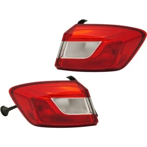 Tail Light Set For 2017-2019 Chevrolet Cruze Left Right Outer Clear/Red Halogen - Picture 1 of 12