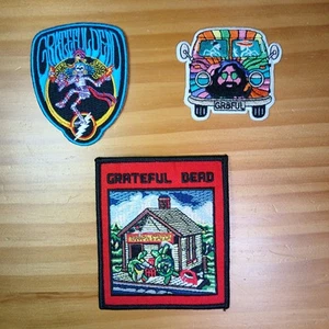 Grateful Dead Terrapin Station Embroidered Iron On Patch Applique Lot of 3 - Picture 1 of 5