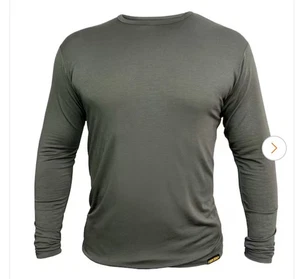 Firm Grip Long-Sleeve Medium (Slim Fit) Gray Base Layer Shirt, For Hunting/Work - Picture 1 of 2