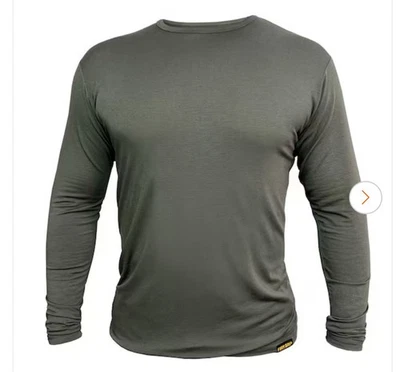 Firm Grip Long-Sleeve Medium (Slim Fit) Gray Base Layer Shirt, For Hunting/Work - Image 1 of 2
