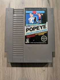 Popeye (Nintendo Entertainment System NES Game 5 Screw Cartridge Only TESTED