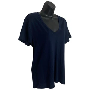 AG Adriano Goldschmied Henson Tee Womens S Navy Blue Shirt Casual Minimalist NEW - Picture 1 of 11