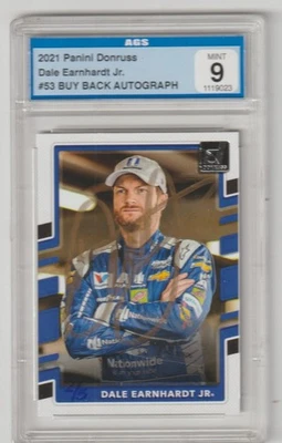 2021 Panini Donruss #53 Dale Earnhardt Jr.- Buy Back Autograph  /5 AGS 9 - Image 1 of 2