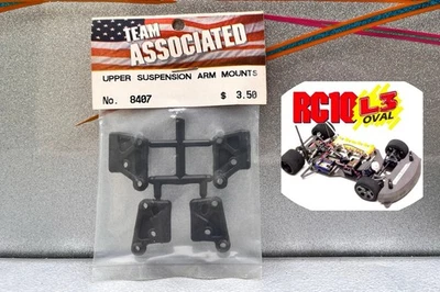 Team Associated RC10L3 1:10 Upper Suspension Mounts #8407 BRAND NEW BLACK - Image 1 of 4