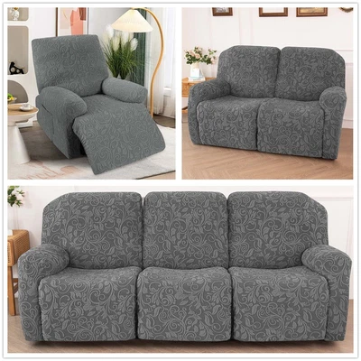 Funda reclinable de 1/2/3 asientos sillón jacquard sofá elástico funda elástica Foto 1 de 4