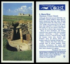 Skara Brae #5 Discovering Our Coast 1989 Brooke Bond Tea Card