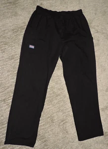 Cherokee Women's Workwear Scrubs Pant 4200P Natural Rise Black SZ M - Picture 1 of 3
