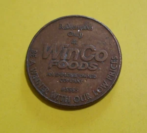 WinCo Foods collectors token USA coin #5555 medallion $5 Off Groceries - Picture 1 of 2