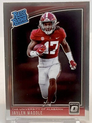 Jaylen Waddle Rated Rookie Optic 2021 Chronicles Draft Picks Donruss Optic #207 - Image 1 of 4