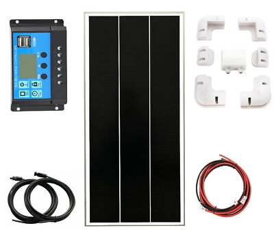 100W Monocrystalline Solar Panel 12V kit Off Grid Solar kit RV Caravan - Image 1 of 4