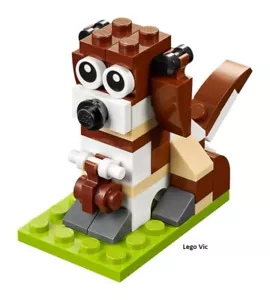 Lego 40249 Brand Store Saint Bernard Dog Chien complet + notice de 2017 CN233 - Picture 1 of 1