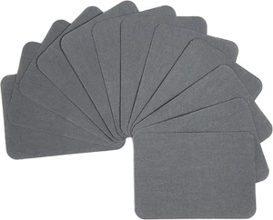 12 Pieces Iron on Fabric Denim Patches for Clothing and DIY Repair Sewing Repair - Picture 1 of 12