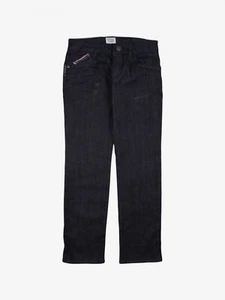 ARMANI JUNIOR" 3Y4J03 (-50%) BLACK JEANS PANTS FOR KIDS (SIZE: 7A/14A) - Picture 1 of 2