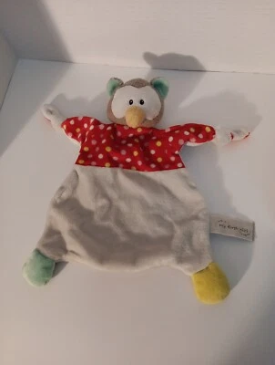 My First Nici Owl Edredón Blankie Manta Juguete Suave Felpa Rojo Tostado Foto 1 de 4