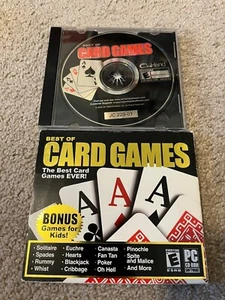 2005 On Hand Software Migliori Giochi di Carte PC Solitario Whist Spades Rummy Hearts HTF - Foto 1 di 2