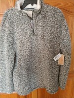 copper key sherpa pullover