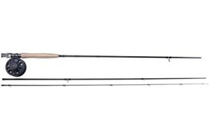 Shakespeare Omni 2,40m/5WT Fly Combo Canne à Mouche Set Complet + Rouleau + - Photo 1/3