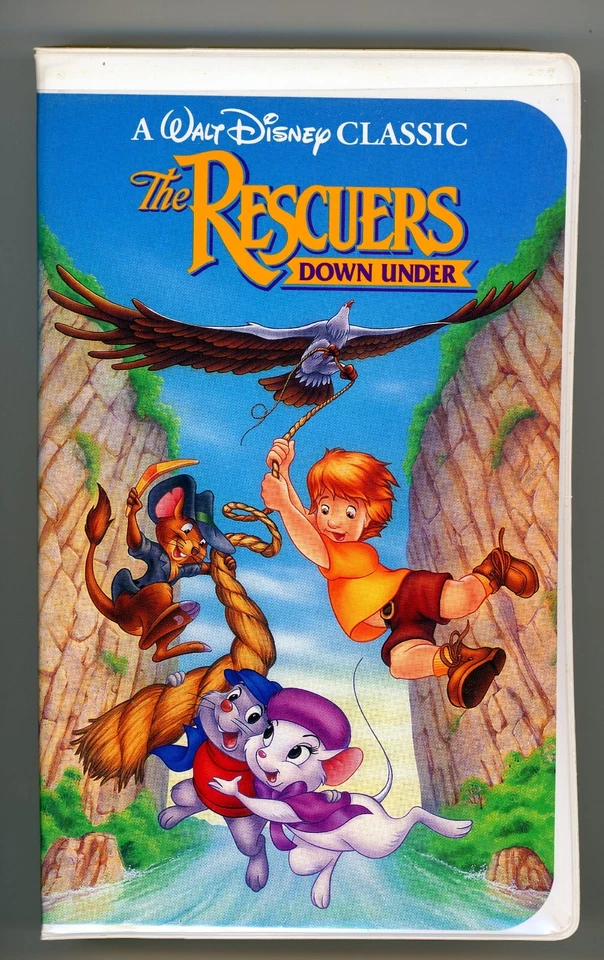 The Rescuers, Down Under, Movie, VHS, Pre-Owned, Clamshell case, Walt Disney - Image 1 of 1