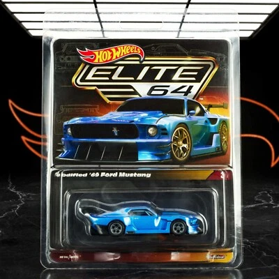 Hot Wheels Elite 64 ’69 Ford Mustang HWC Mattel Creations 1:64 Sigillata - Immagine 1 di 4