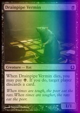 Magic the Gathering MTG Drainpipe Vermin (66) Return to Ravnica   LP FOIL