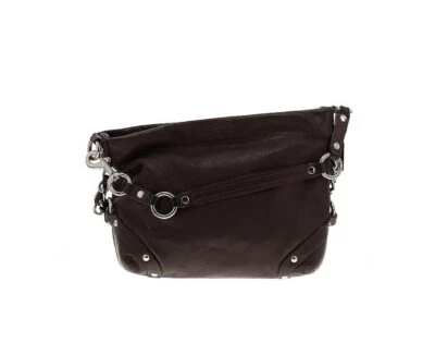 Coach Carly Brown Pebble Leather Shoulder hobo handbag - Image 1 of 3