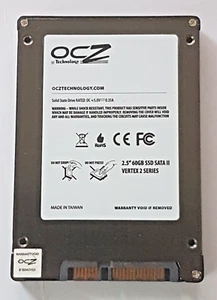 60 GB SATA II OCZ Vertex 2 Series SSD 2D-NAND MLC 2.5" interne Festplatte - Bild 1 von 1