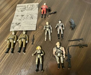 Vintage Lot 7 Mego Eagle Force 1981 2.75" Die Cast Metal Figures W/ Weapon Card - Picture 1 of 17
