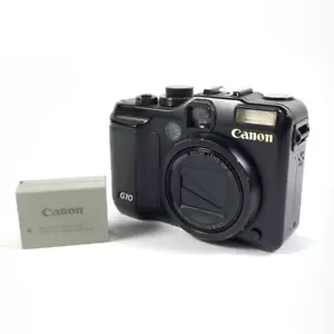 Canon PowerShot G10 Black 14.7MP Compact Camera English Language From Japan Used - Picture 1 of 6