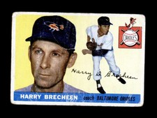 1955 Topps Set Break #113 HARRY BRECHEEN - BALTIMORE ORIOLES