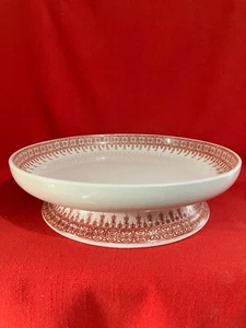1890 Royal Worcester large 27.5 cm vitreous footed serving tazza reg'n #46051 - Picture 1 of 3
