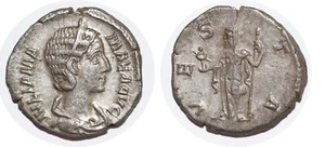 JULIA MAMÉE Denier VESTA +226 ROME RCV.8217 - Imagen 1 de 1