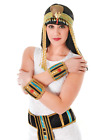 Egyptian Wristbands Cleopatra Queen Of The Nile Fancy Dress Accessory