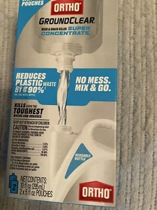 ORTHO GroundClear Super Concentrate Refill Weed Grass Killer 2 x 5 Oz Pouches - Picture 1 of 1