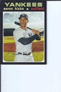 Aaron Hicks 2020 Topps Heritage Short Prints - Picture 1 of 1