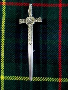 NUEVO Accesorio de Alfiler Kilt Espada Celta (Acabado Níquel Antiguo) para Kilts - Imagen 1 de 1