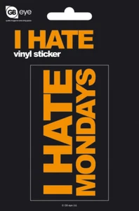 Pegatina I Hate Mondays - Imagen 1 de 1